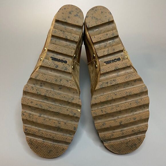 Sorel Lea Wedge Joan of Arctic Wedge Chelsea Elk Curry 5.5 Camel Brown - Picture 6 of 7